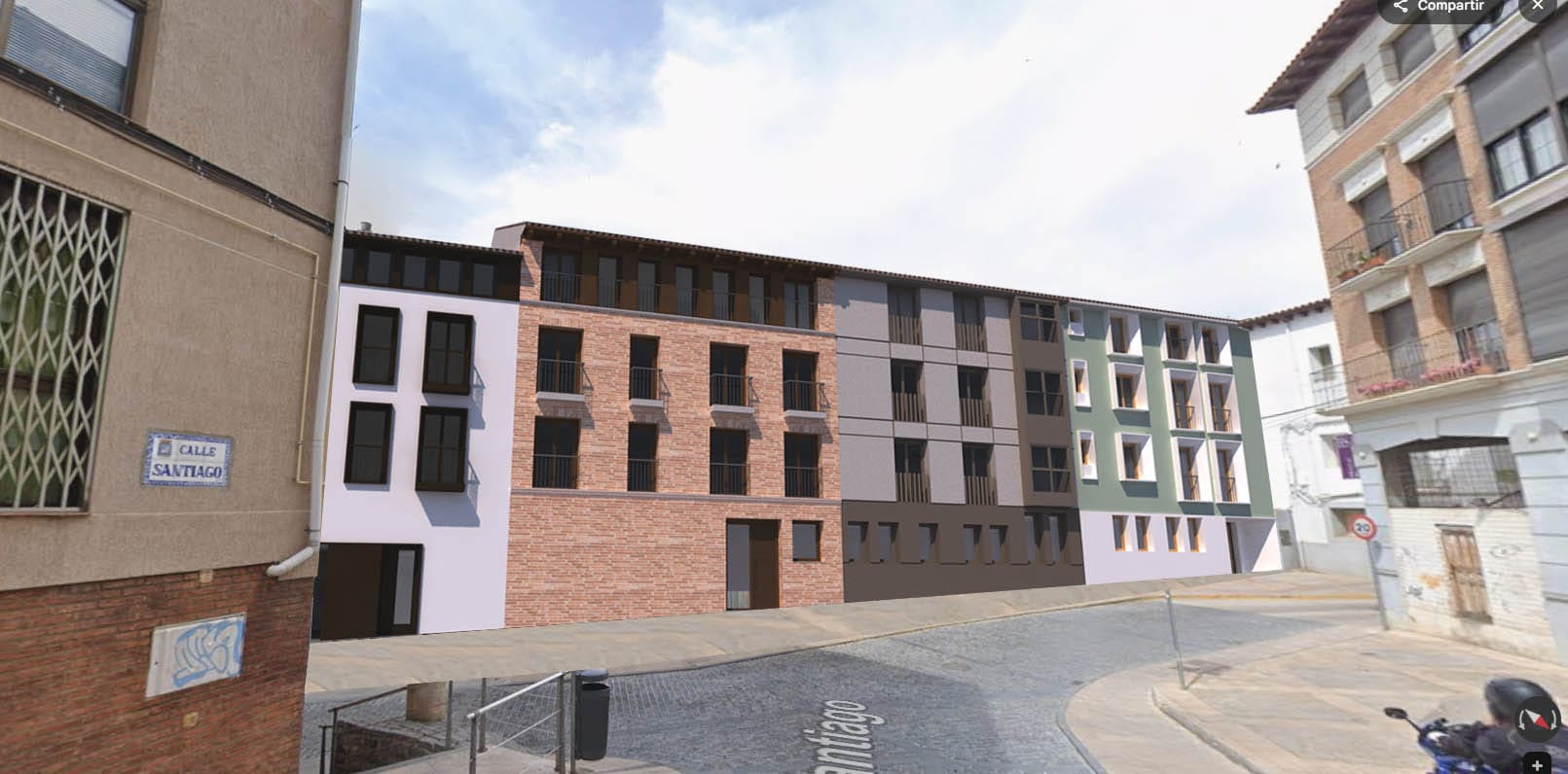 Fachada exterior de vivienda moderna con acabados de calidad