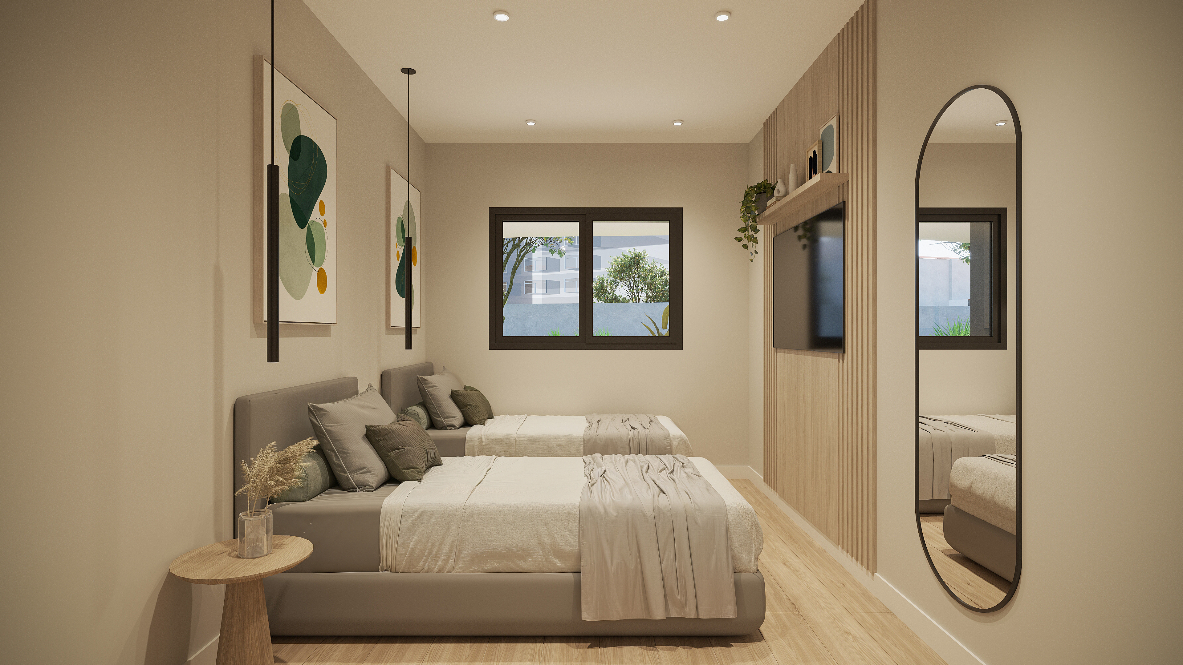 Dormitorios amplios con luz natural